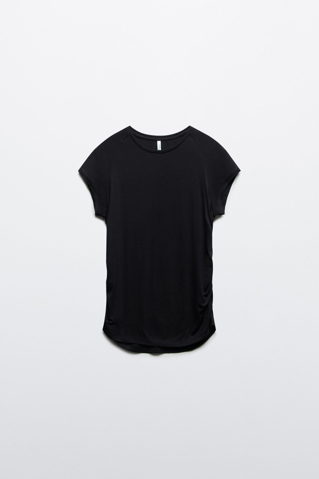 Футболка облегающая из вискозы - цвет черный - 1