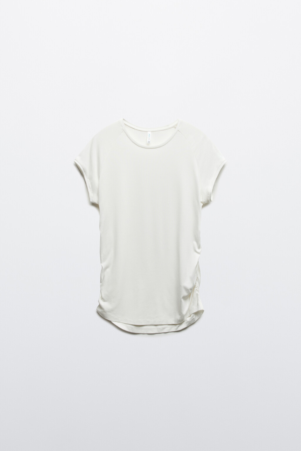 Футболка облегающая из вискозы - цвет молочный - 1