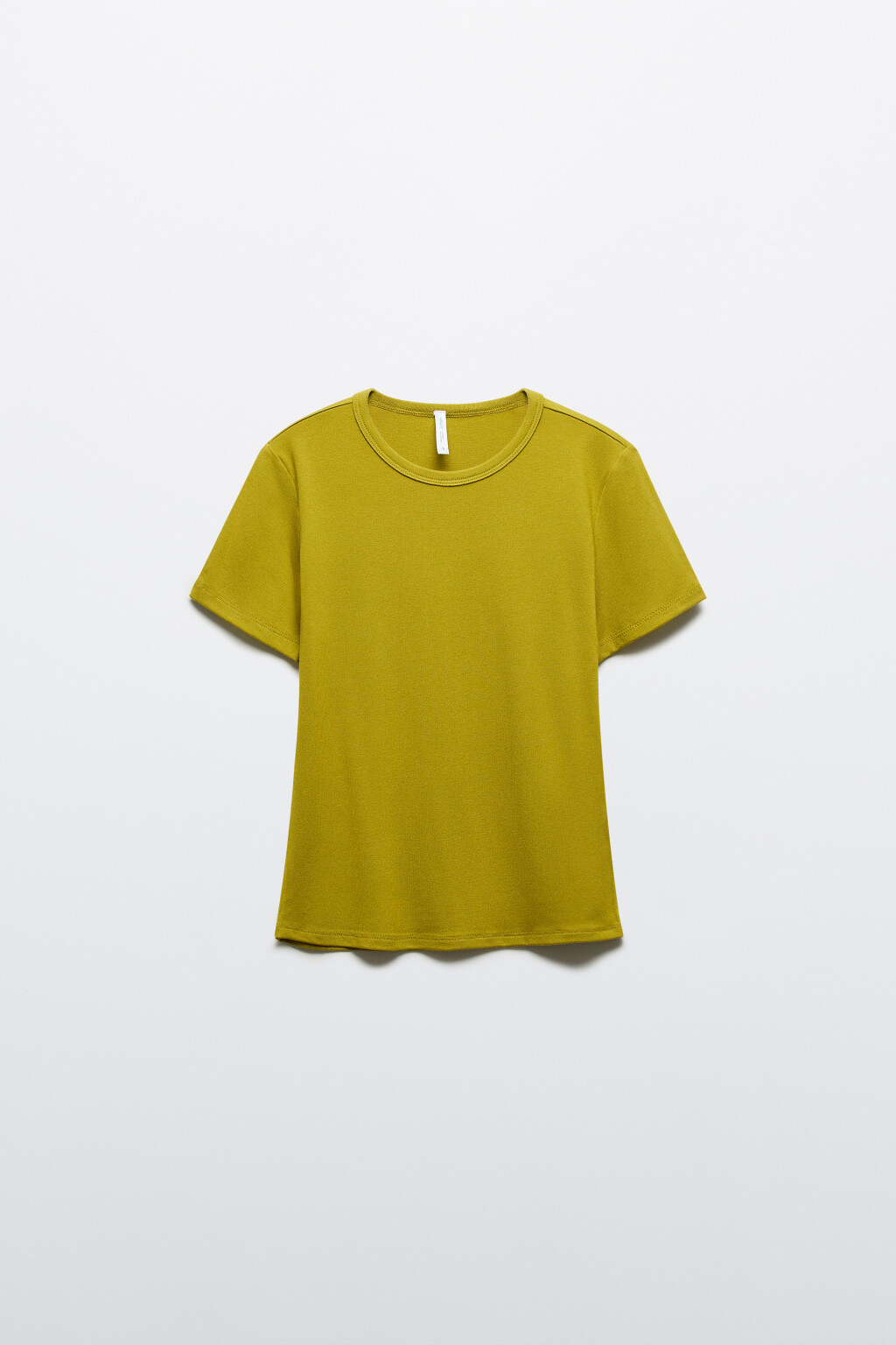 Футболка вискозная облегающая - цвет зеленый - 1