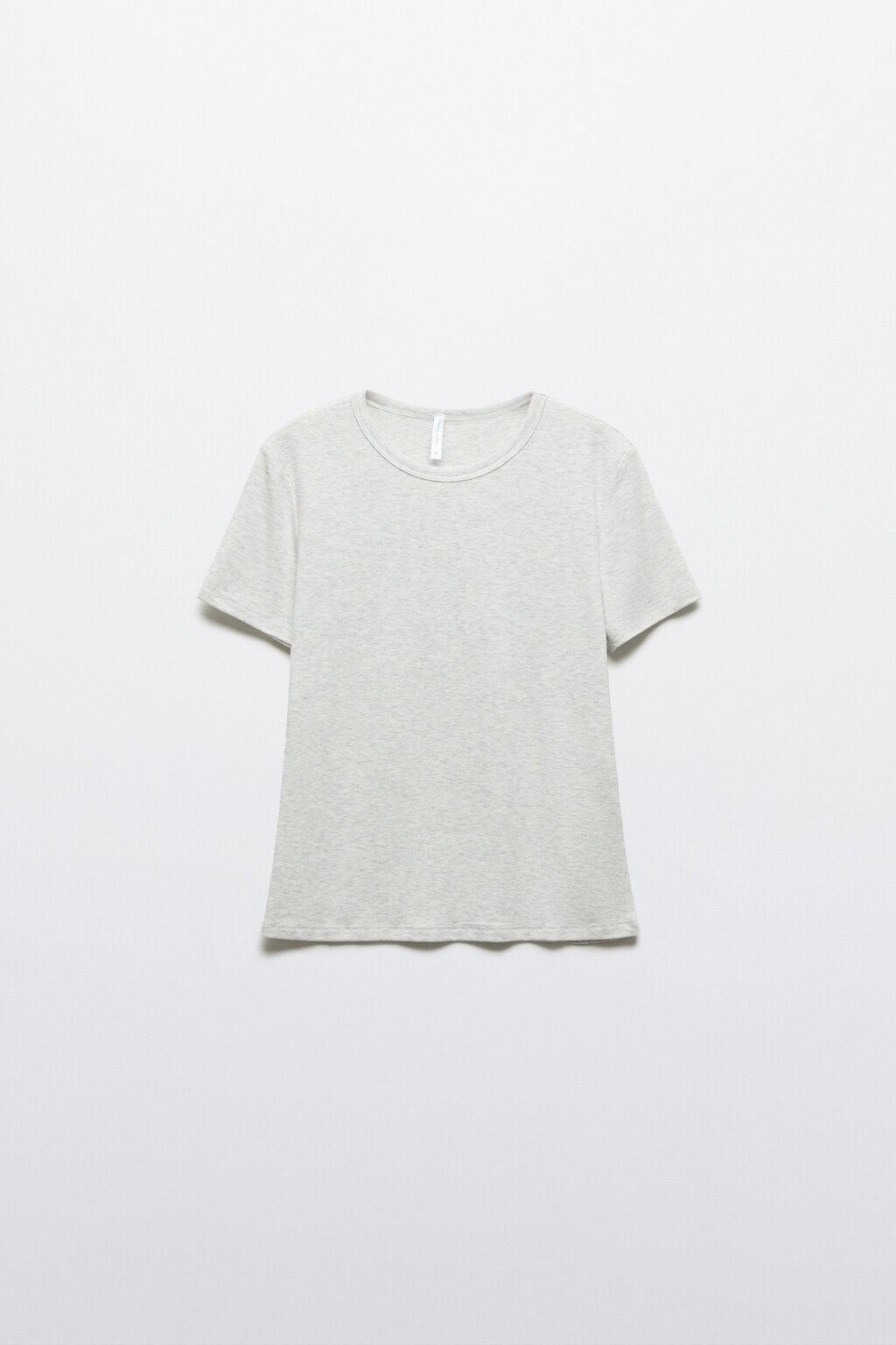 Футболка вискозная облегающая - цвет серый - 1