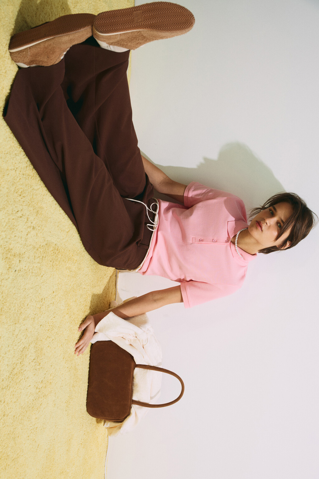 Футболка-поло хлопковая - цвет розовый - 2