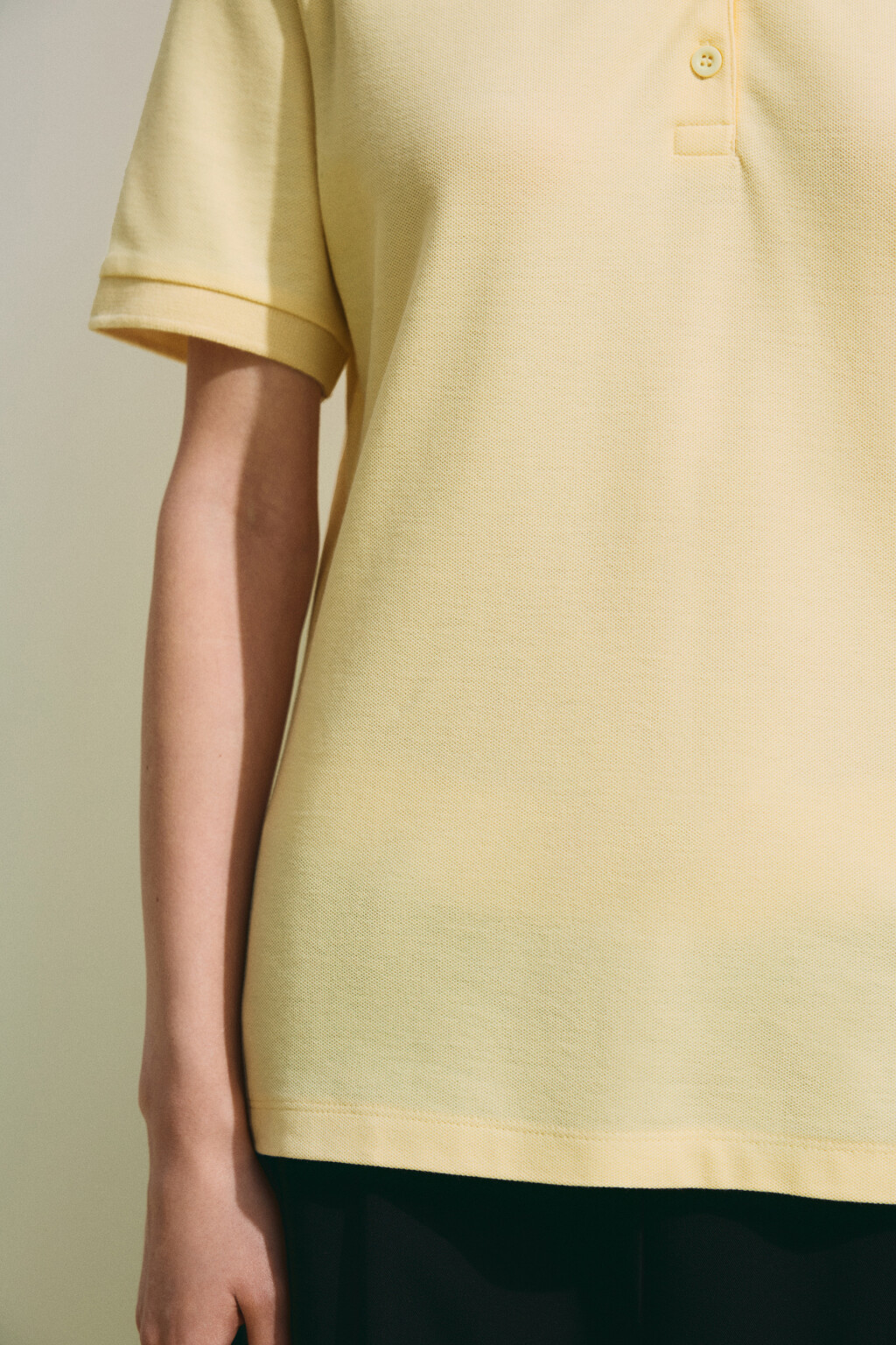 Футболка-поло хлопковая - цвет желтый - 7