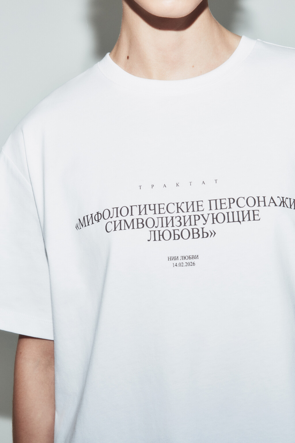 Футболка оверсайз с принтом - цвет белый - 8