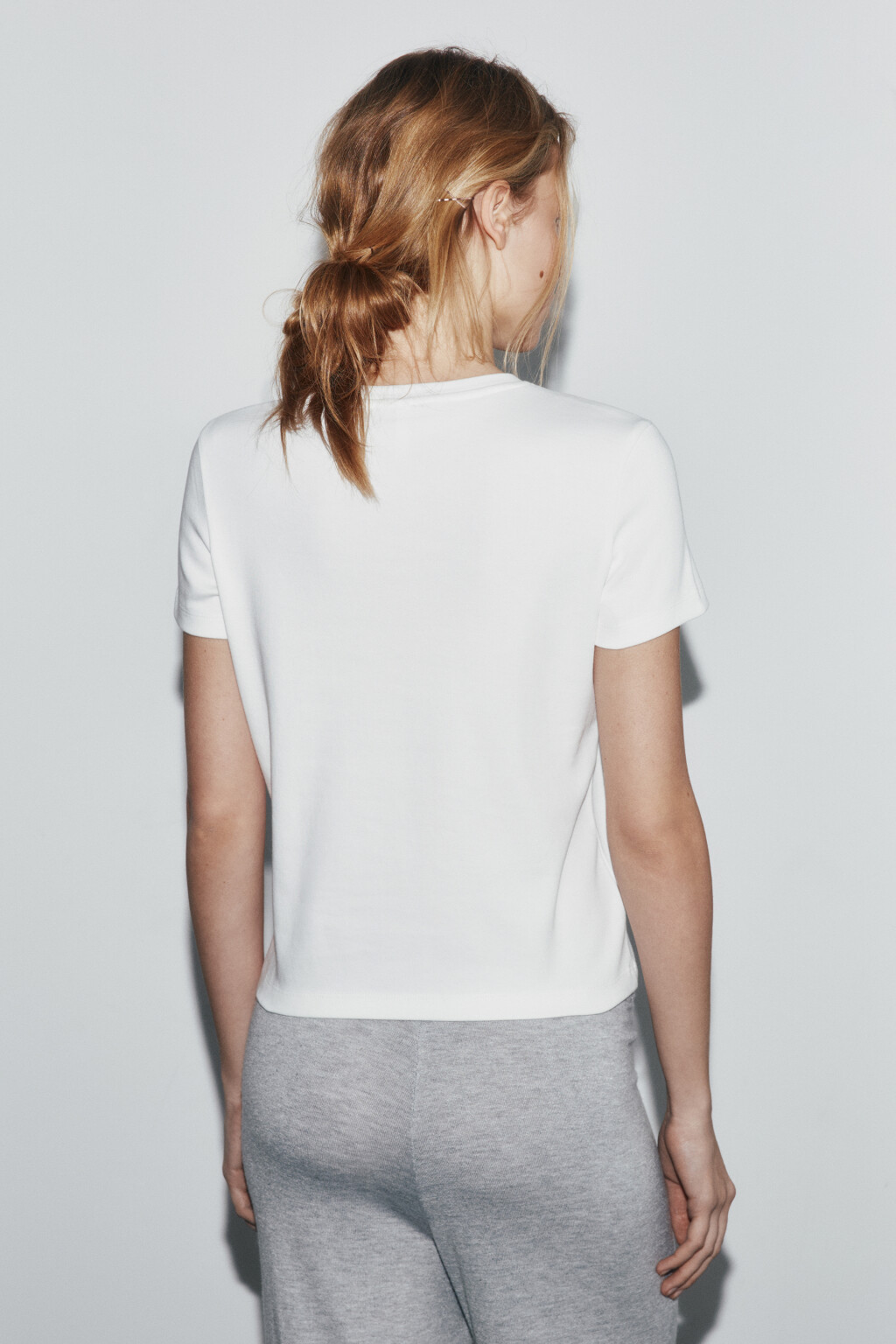 футболка базовая плотная - цвет белый - 4