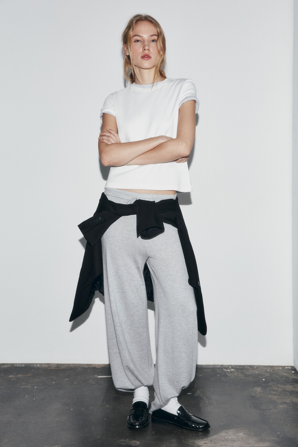 футболка базовая плотная - цвет белый - 5