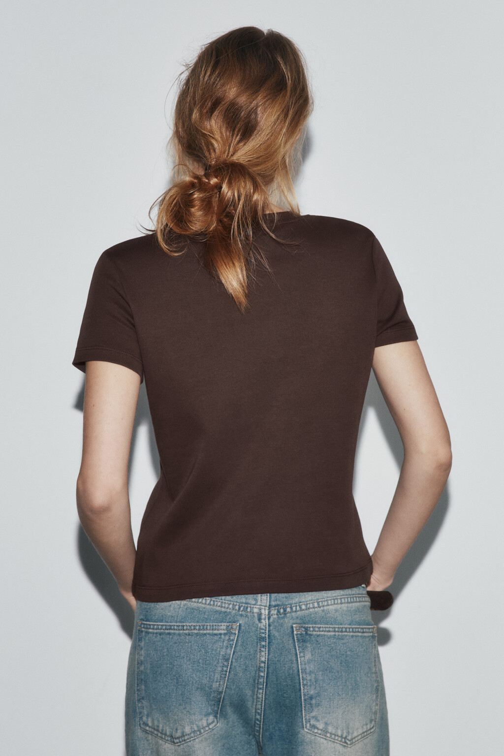 футболка базовая плотная - цвет коричневый - 3