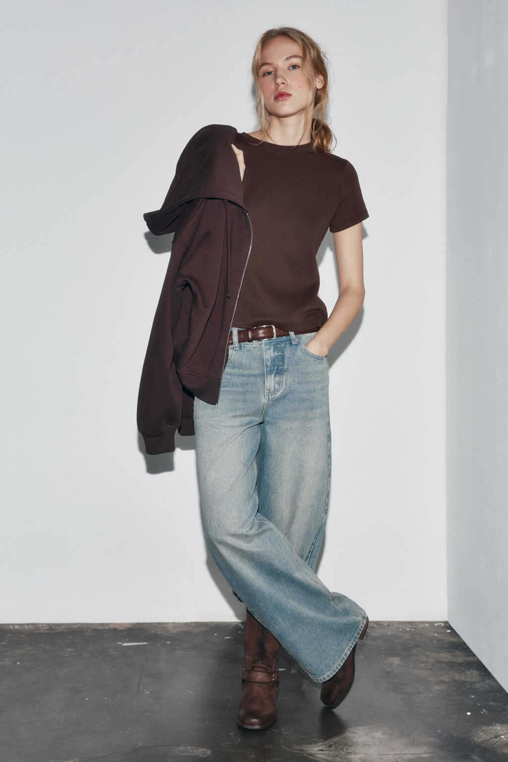 футболка базовая плотная - цвет коричневый - 4