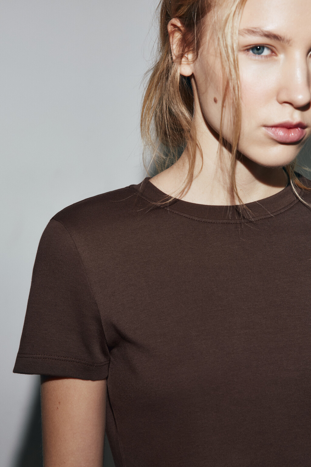 футболка базовая плотная - цвет коричневый - 5