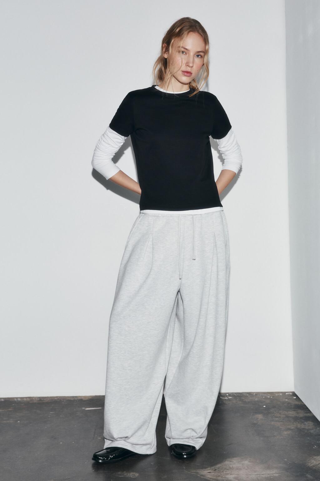 футболка базовая плотная - цвет черный - 4