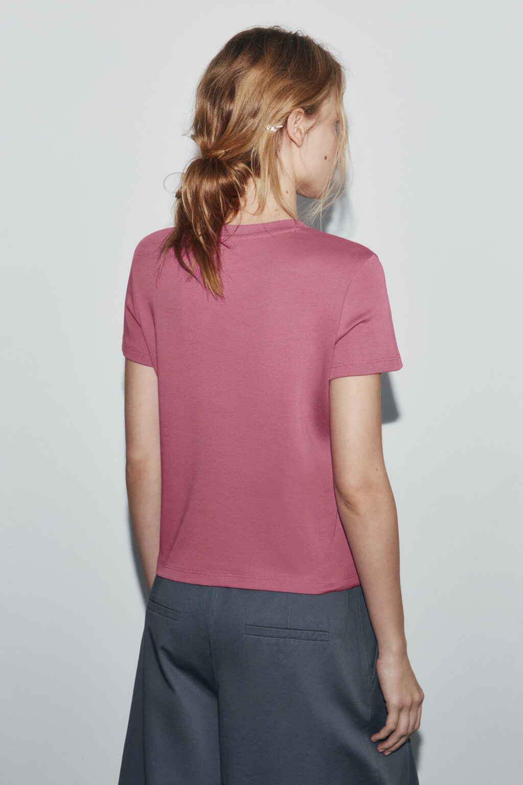 футболка базовая плотная - цвет розовый - 4