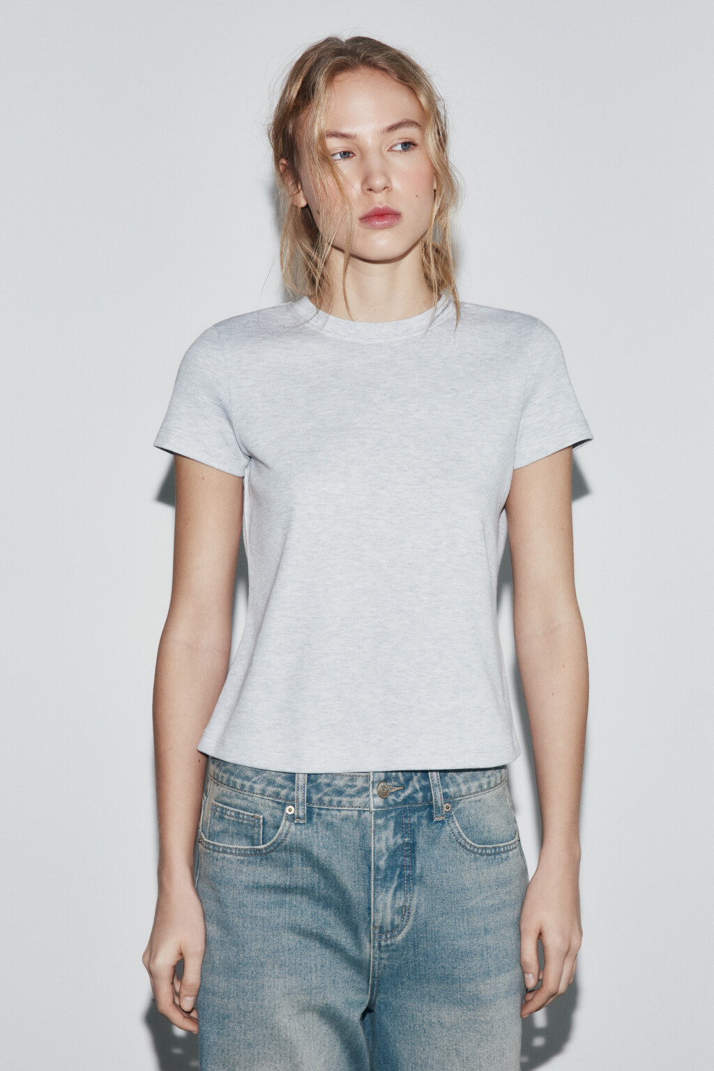 футболка базовая плотная - цвет серый - 2