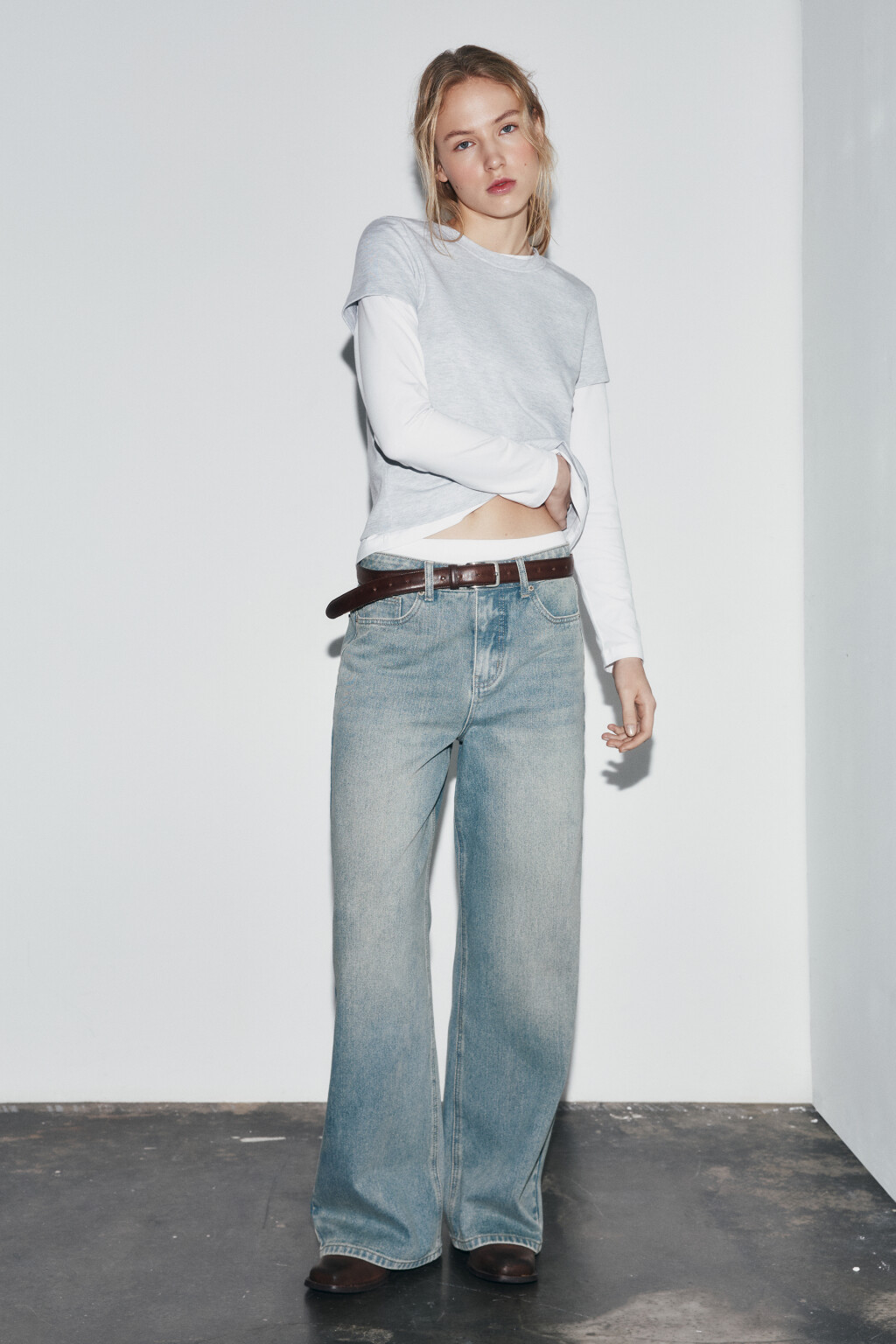 футболка базовая плотная - цвет серый - 4