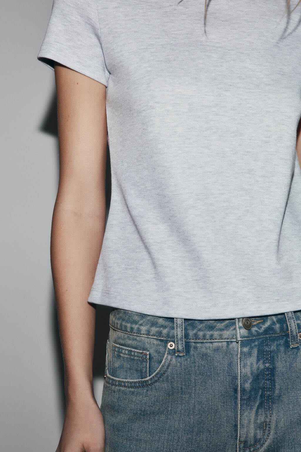 футболка базовая плотная - цвет серый - 6