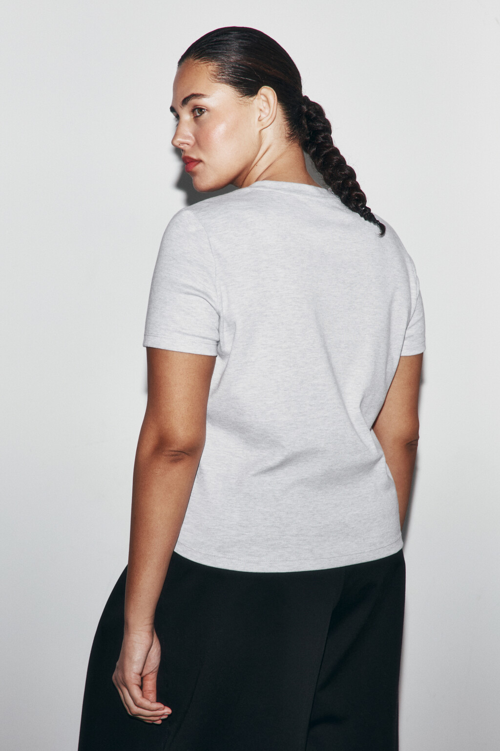 футболка базовая плотная - цвет серый - 3