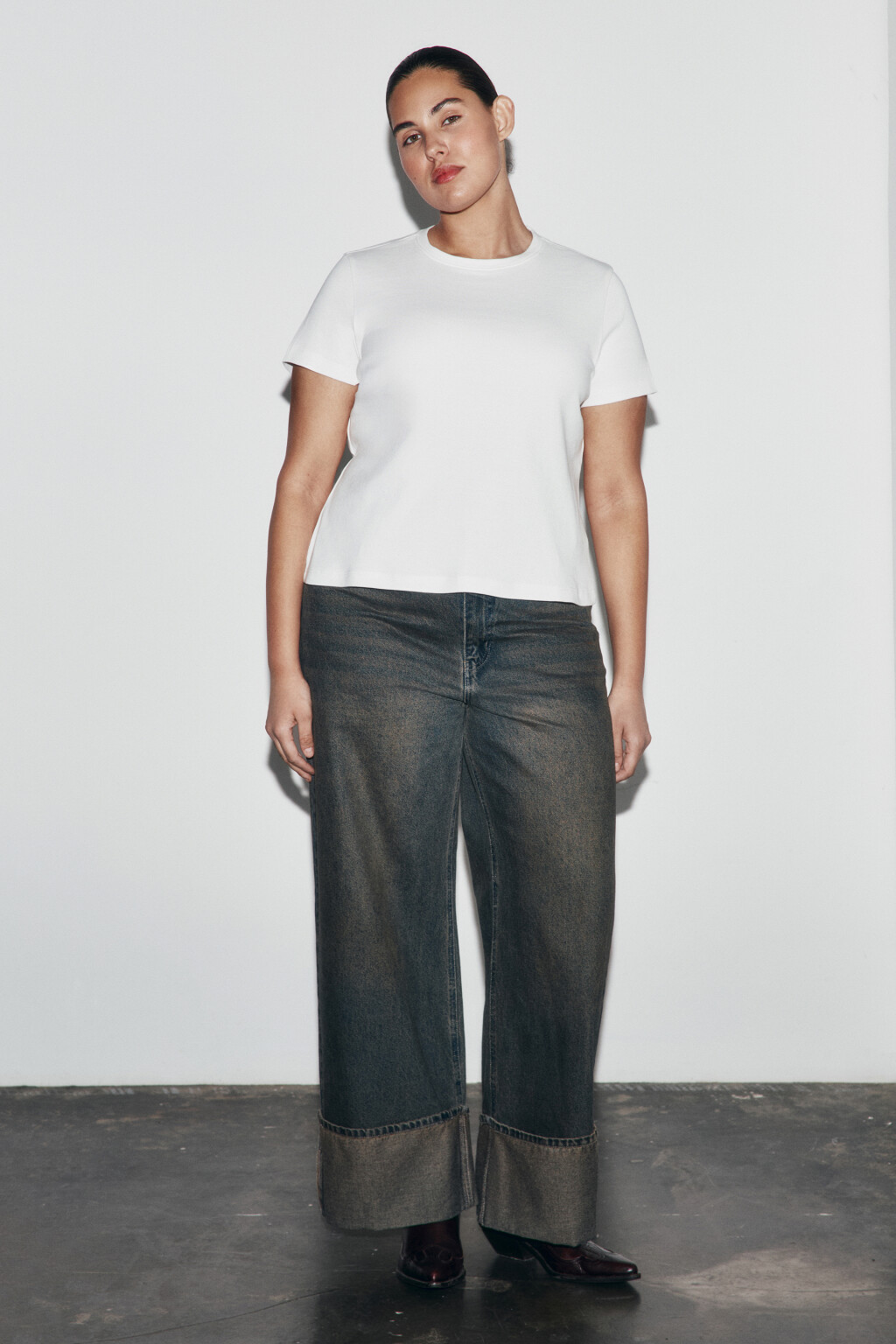 футболка базовая плотная - цвет белый - 4