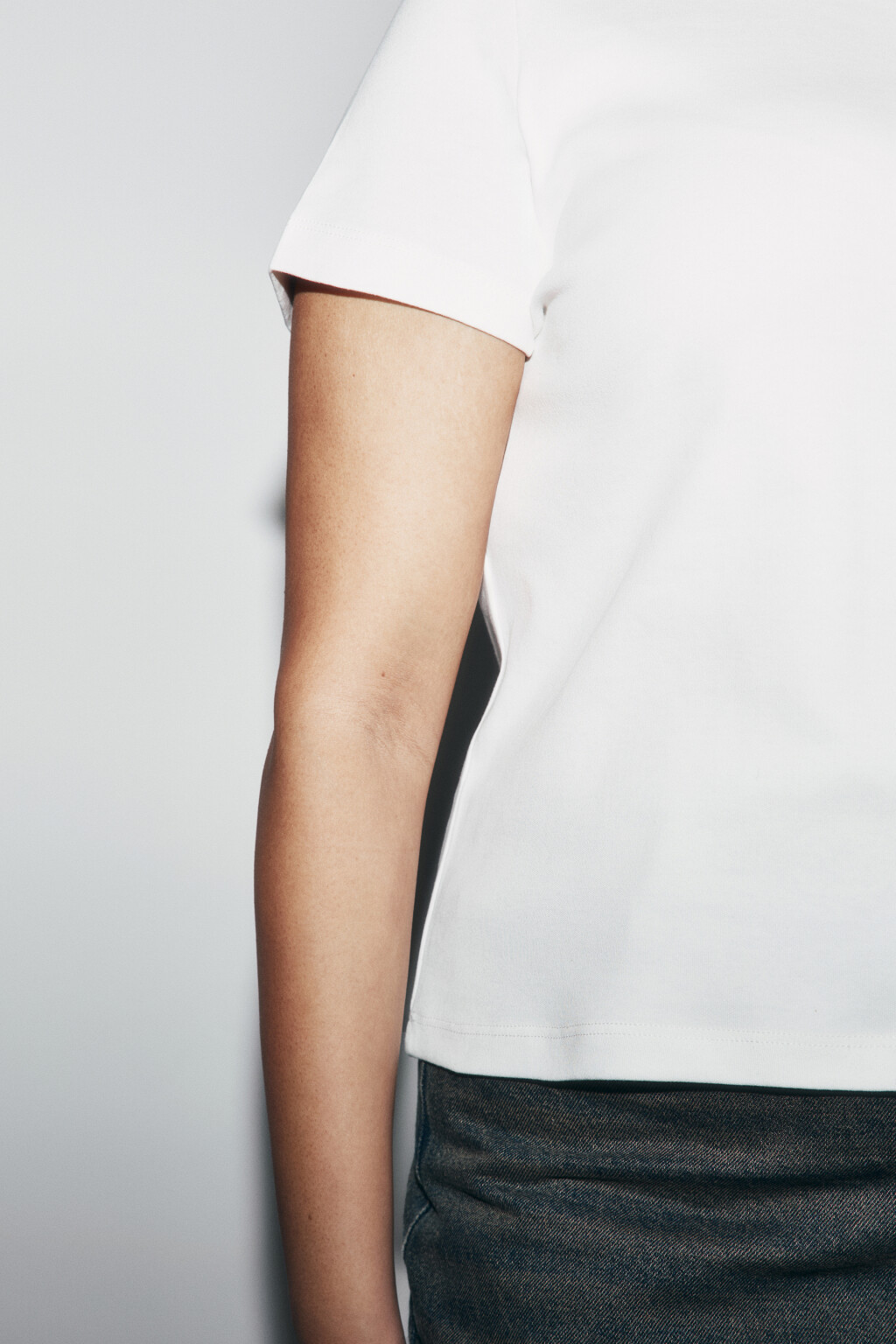 футболка базовая плотная - цвет белый - 6