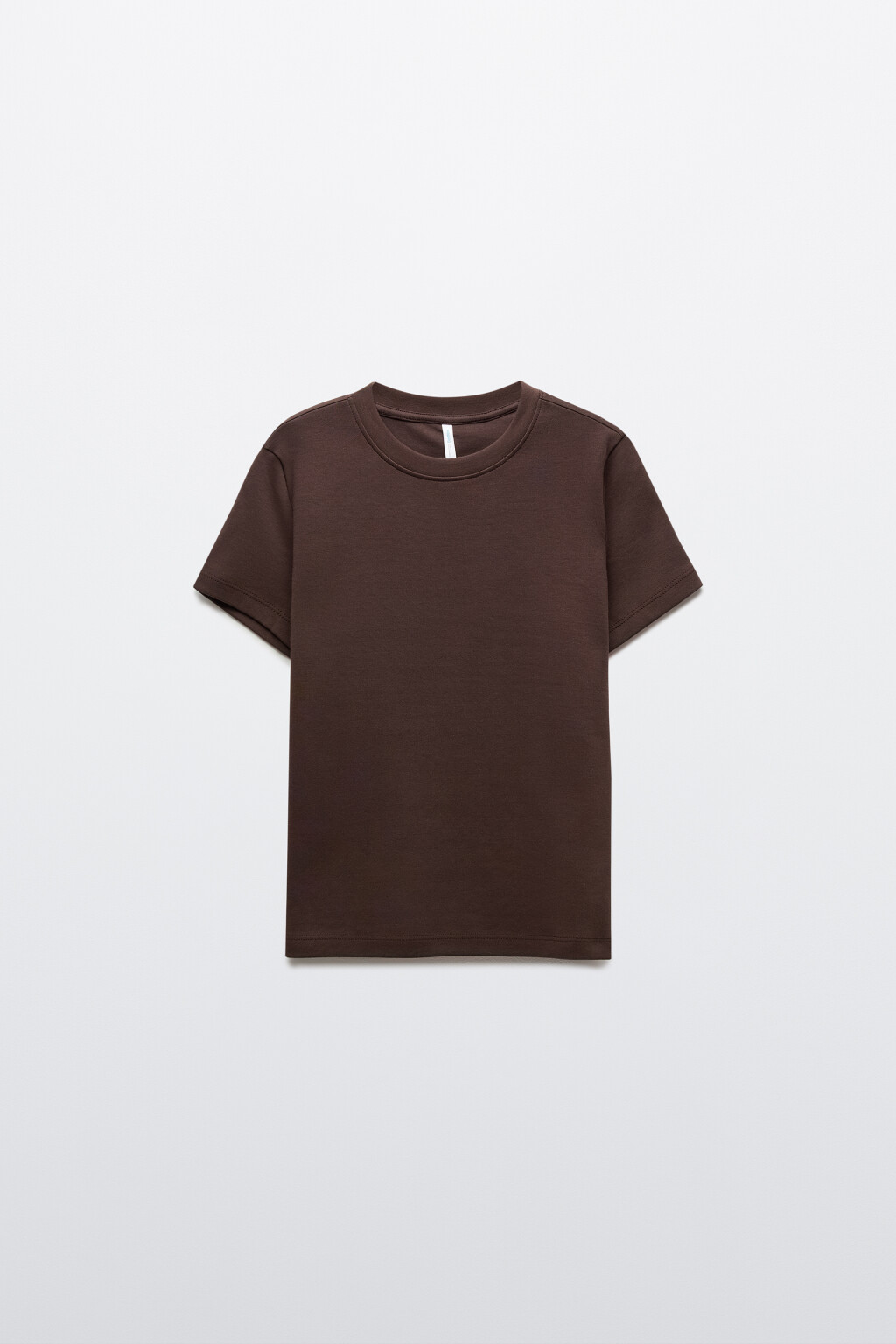Футболка базовая oversize - цвет коричневый - 1