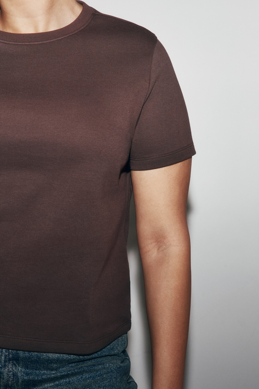 футболка базовая плотная - цвет коричневый - 7
