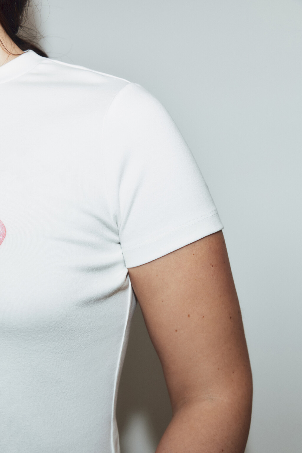 Футболка облегающая с принтом - цвет белый - 6