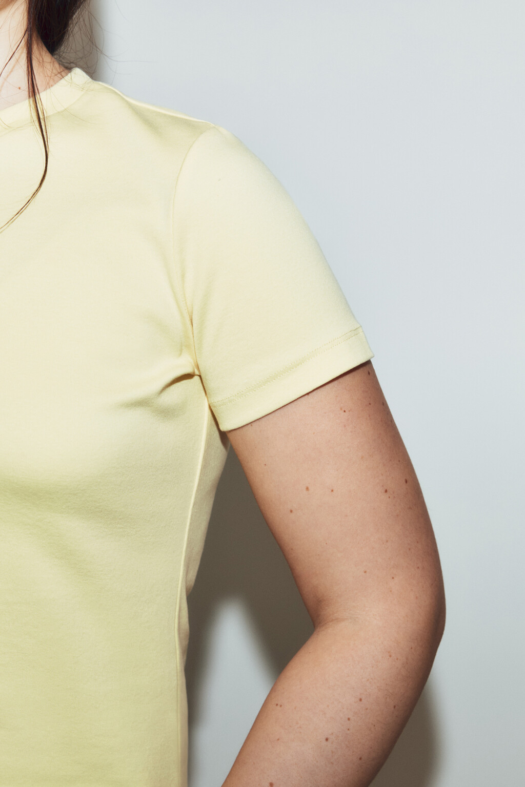 Футболка облегающая с принтом - цвет желтый - 7
