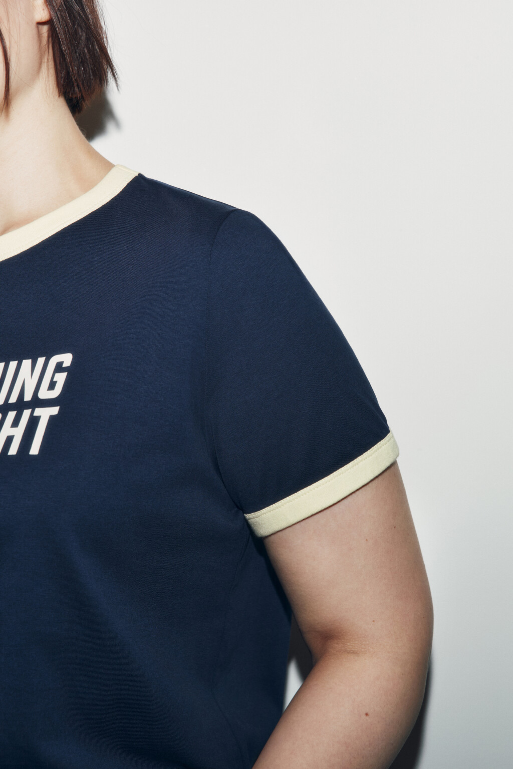 Футболка хлопковая с принтом - цвет синий - 5