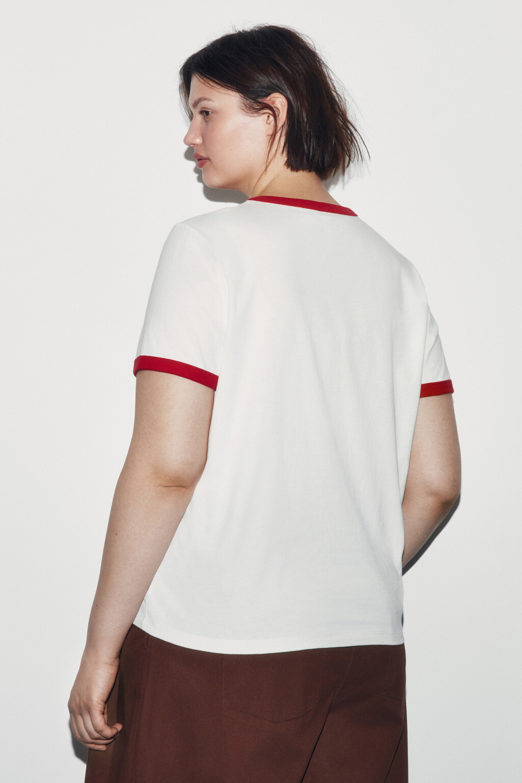 Футболка хлопковая с принтом - цвет белый - 3