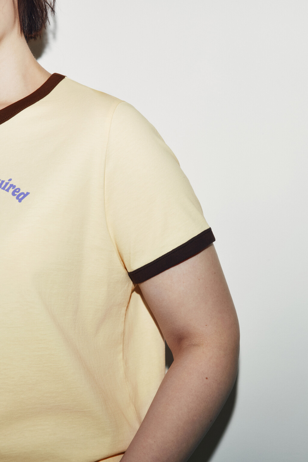 Футболка хлопковая с принтом - цвет желтый - 5