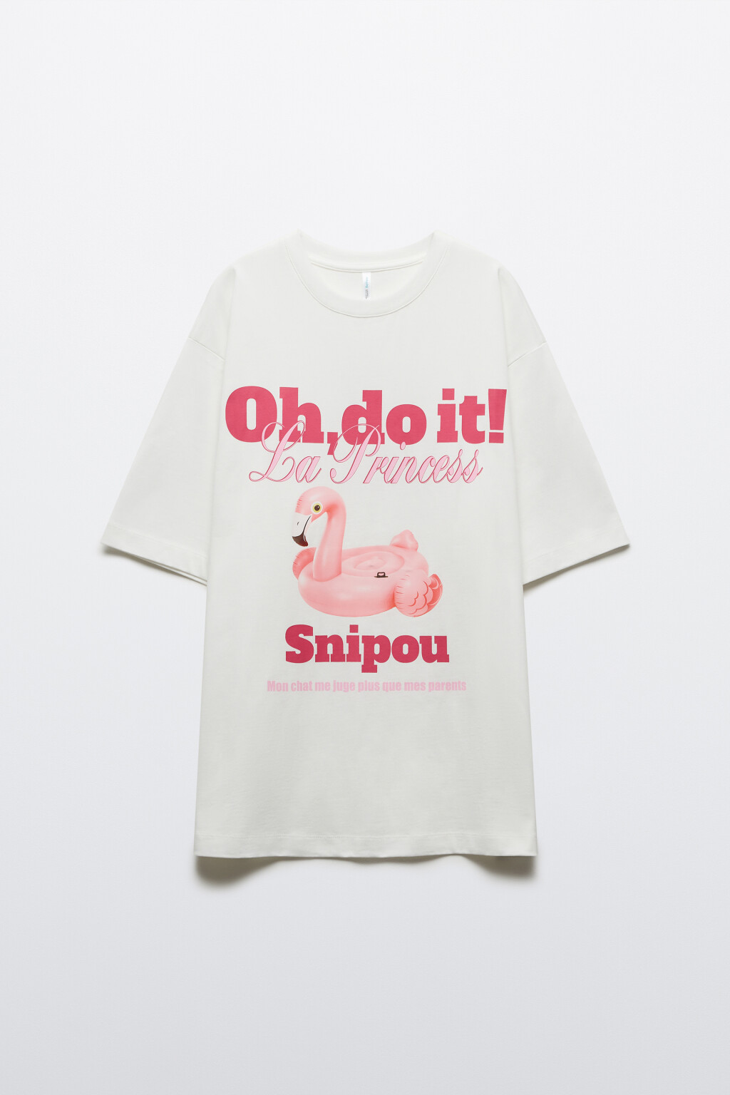 Футболка хлопковая с принтом - цвет белый - 7