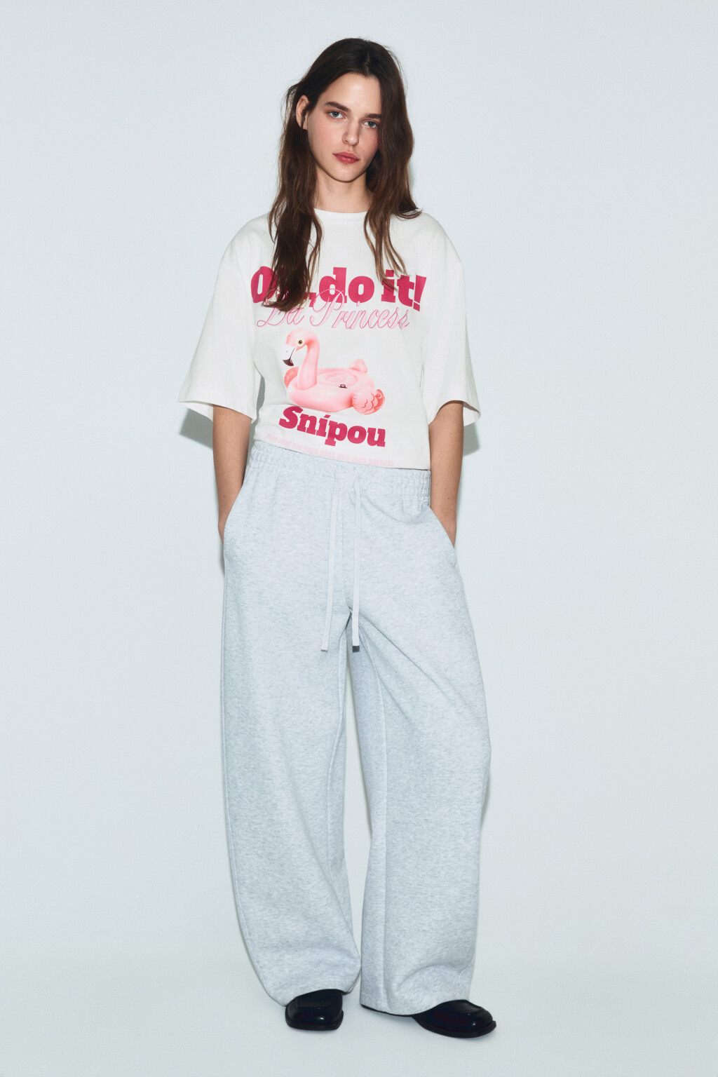 Футболка хлопковая с принтом - цвет белый - 4