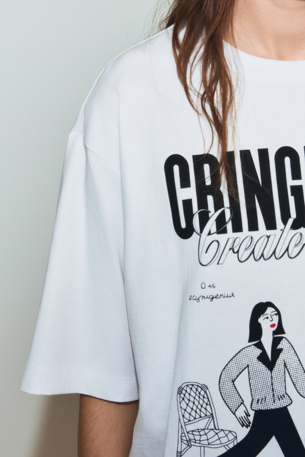 Футболка хлопковая с принтом - цвет мультиколор - 5