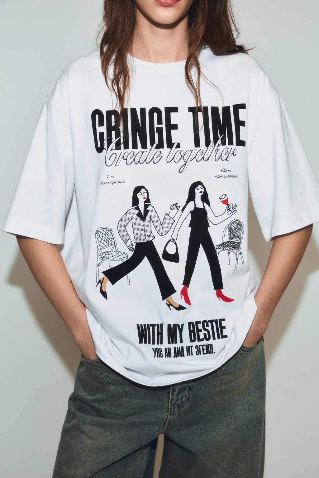 Футболка хлопковая с принтом - цвет мультиколор - 6