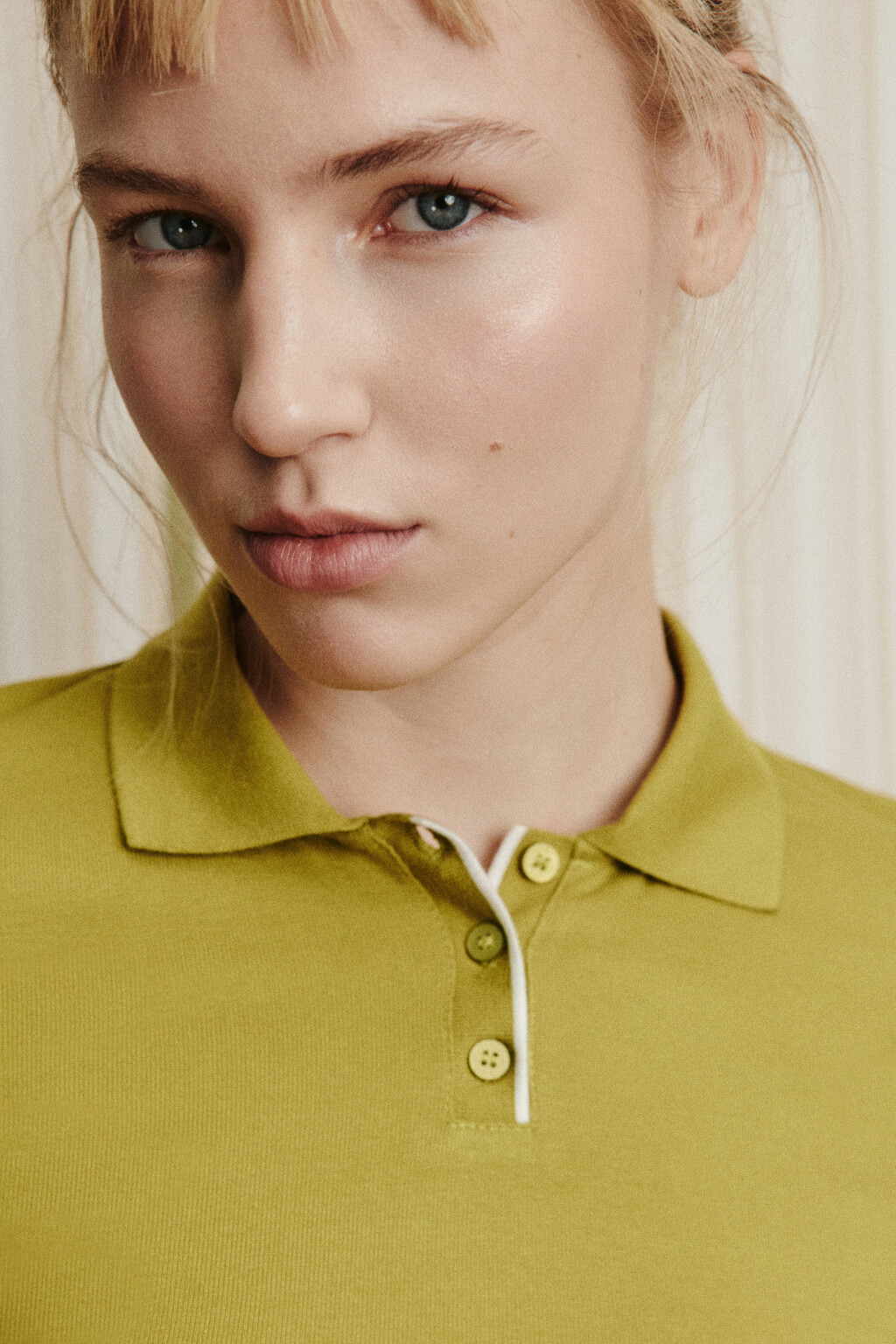 Футболка-поло с имитацией второго слоя - цвет зеленый - 7