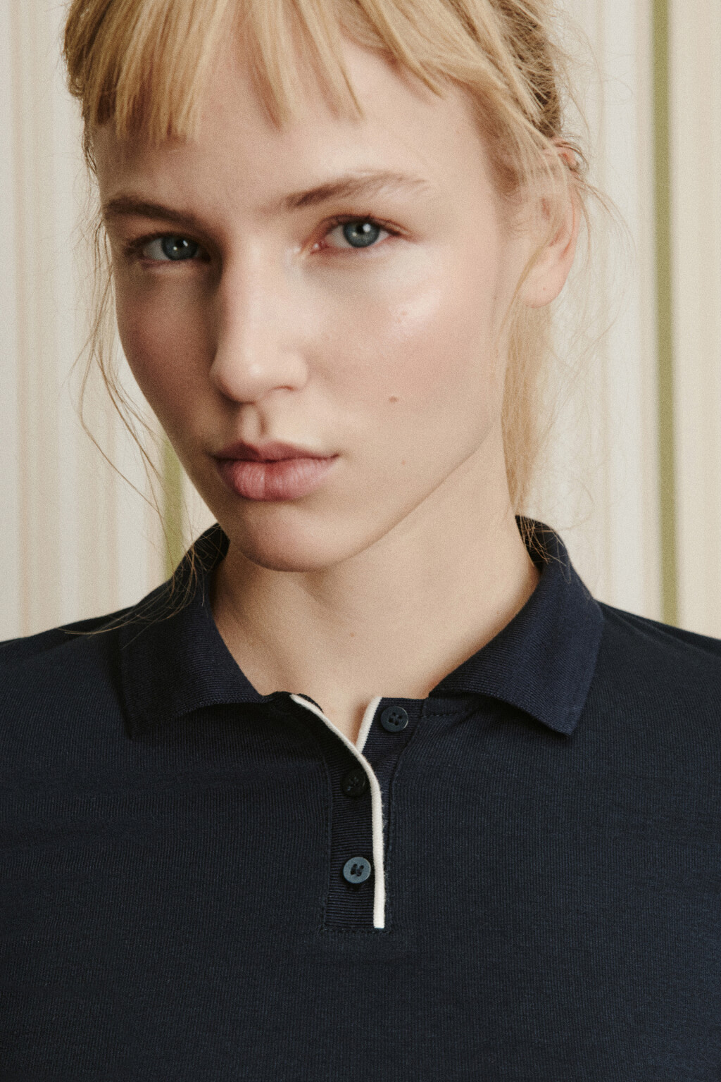 Футболка-поло с имитацией второго слоя - цвет синий - 6