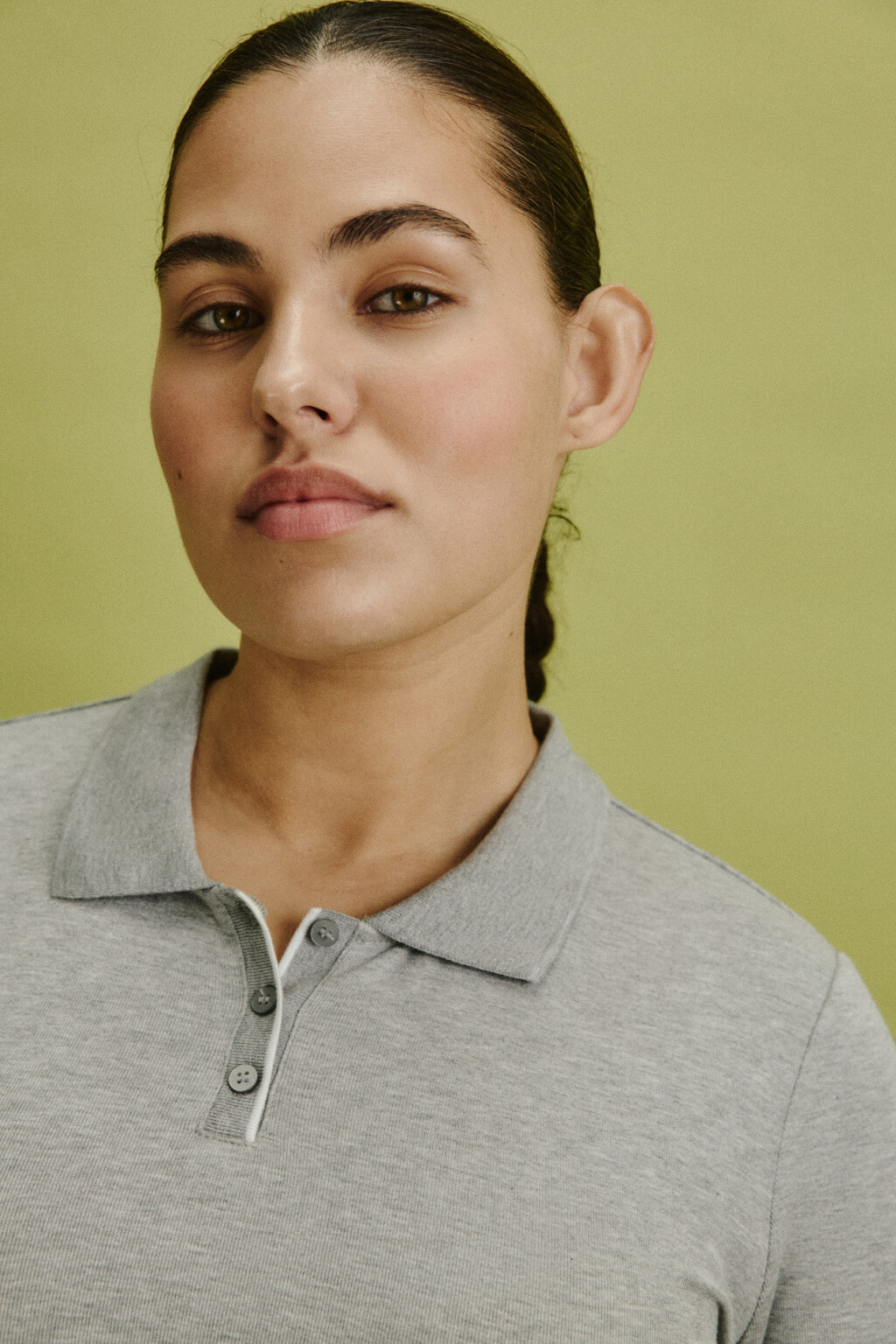 Футболка-поло с имитацией второго слоя - цвет серый - 6