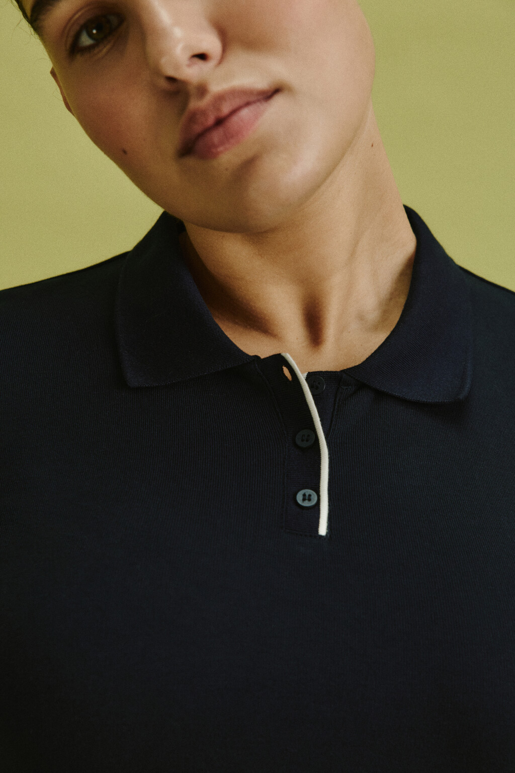 Футболка-поло с имитацией второго слоя - цвет синий - 5