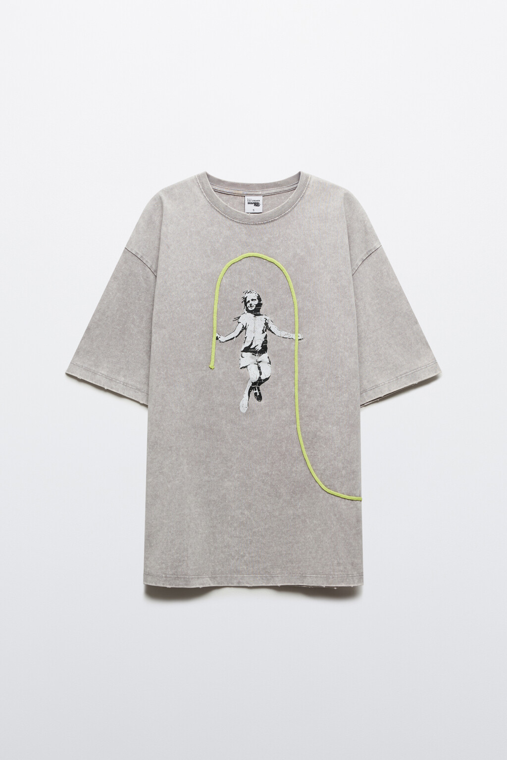 Футболка хлопковая oversize с принтом - цвет мультиколор - 8