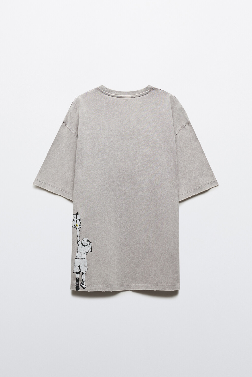 Футболка хлопковая oversize с принтом - цвет мультиколор - 9