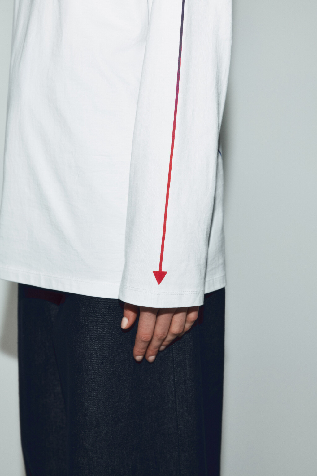 Лонгслив оверсайз с принтом - цвет белый - 9