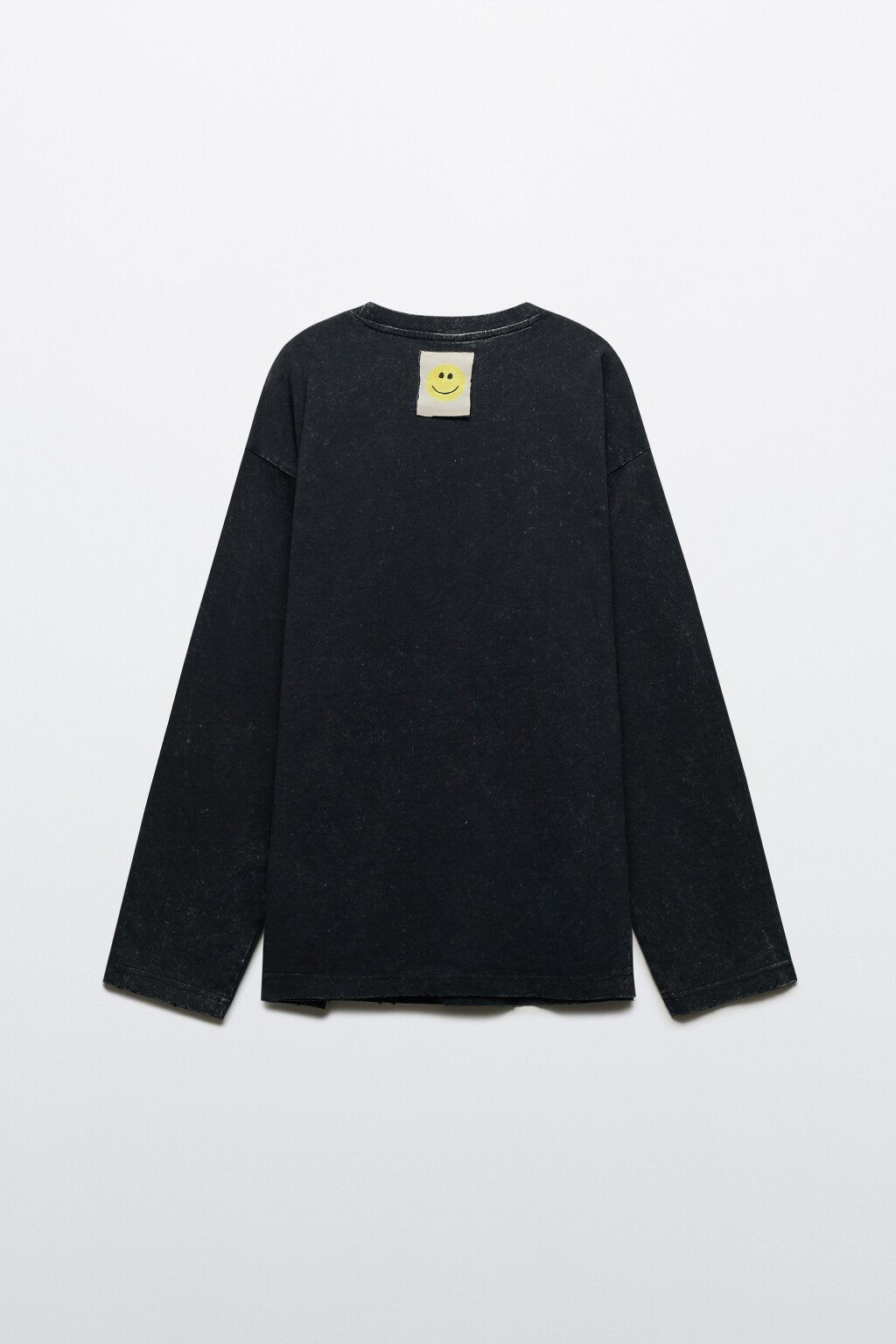 Лонгслив хлопковый с принтом - цвет черный - 9