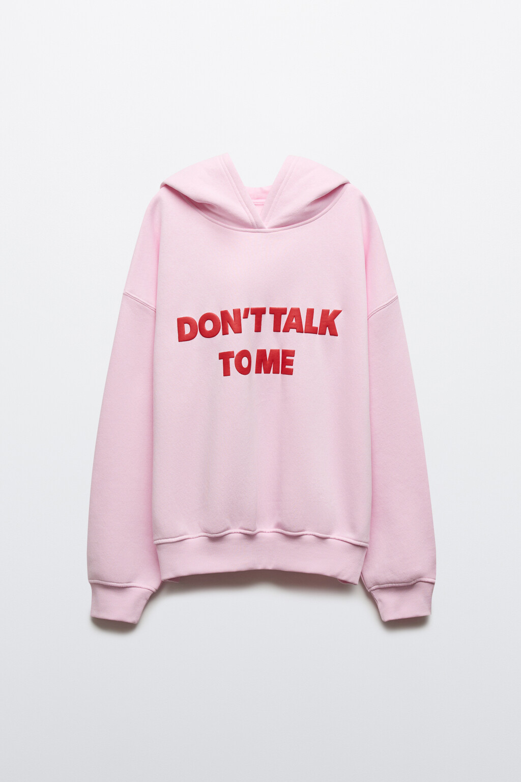 Худи утепленная с принтом - цвет розовый - 1