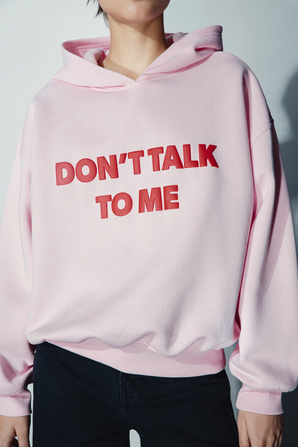 Худи утепленная с принтом - цвет розовый - 6