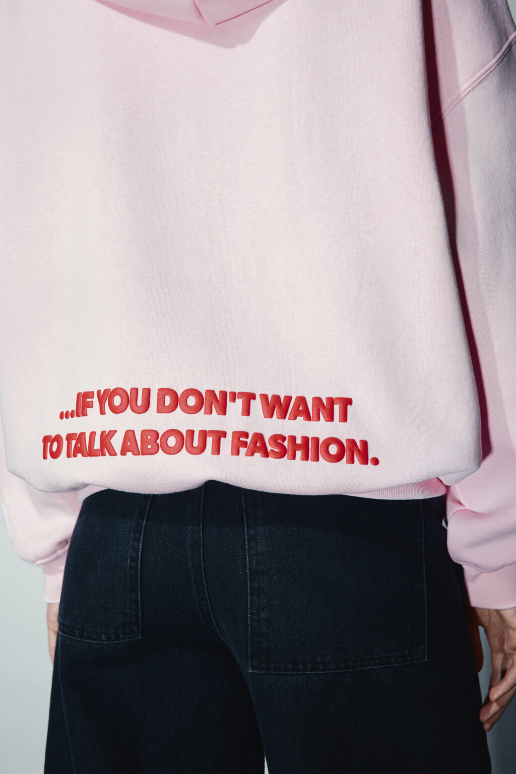 Худи утепленная с принтом - цвет розовый - 8