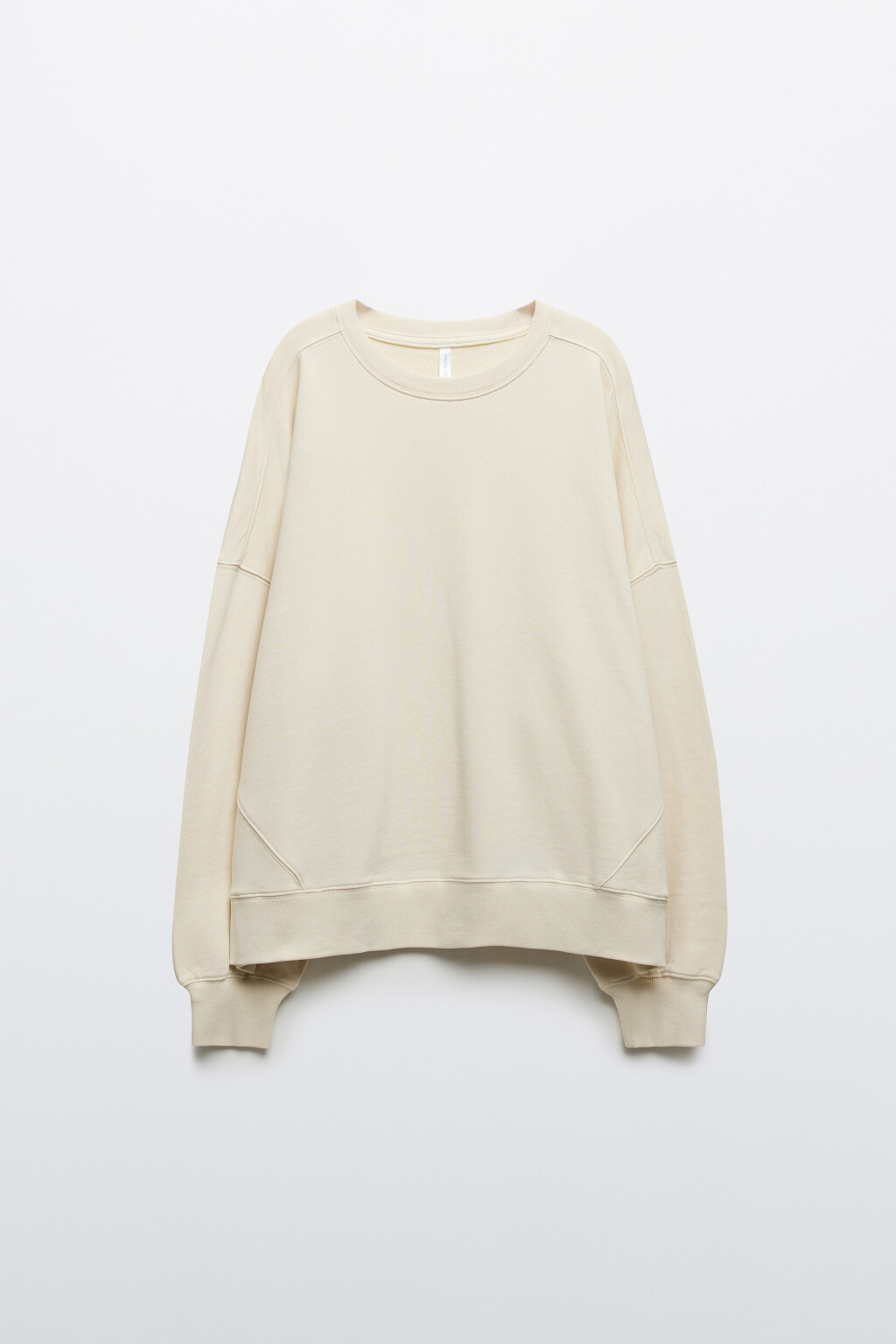 Свитшот с вареным эффектом - цвет бежевый - 1