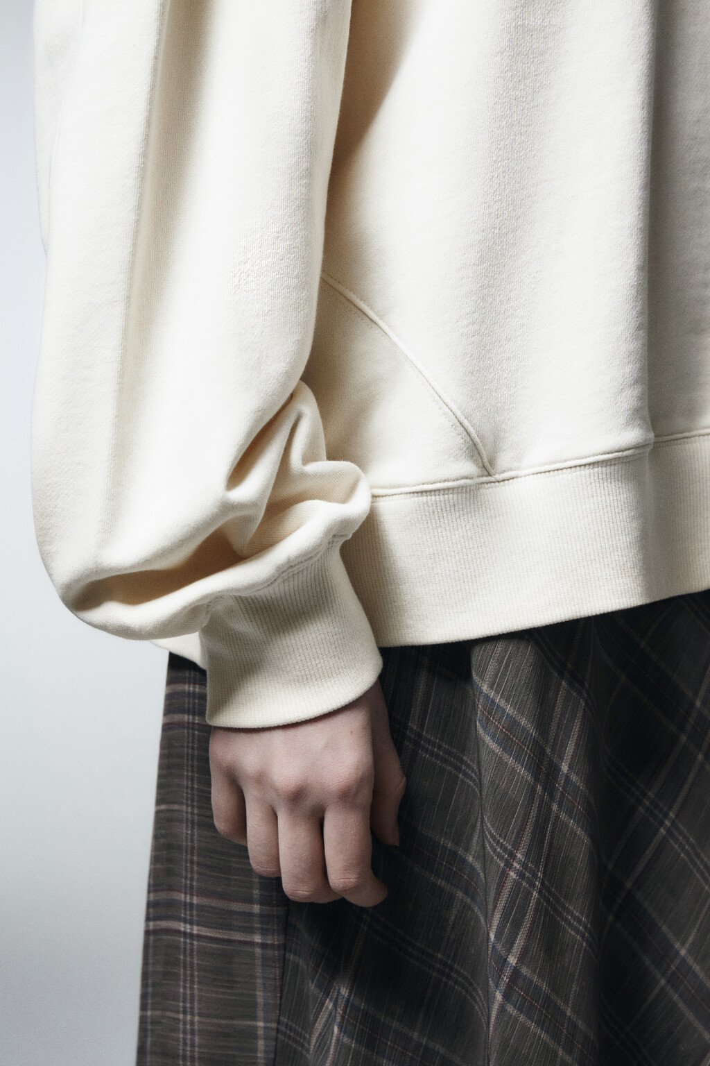 Свитшот с вареным эффектом - цвет бежевый - 6