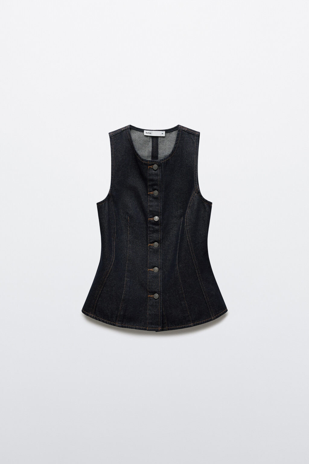 Жилет джинсовый - цвет синий - 8
