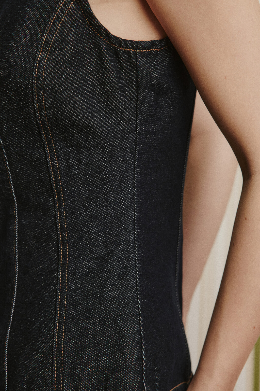 Жилет джинсовый - цвет синий - 7