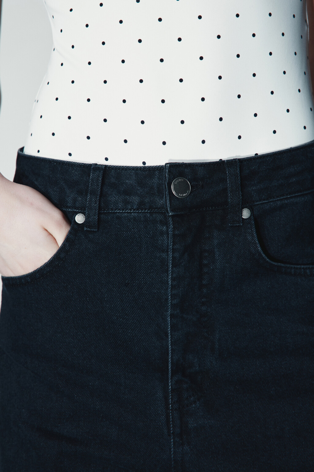 Джинсы barrel fit широкие - цвет черный - 7