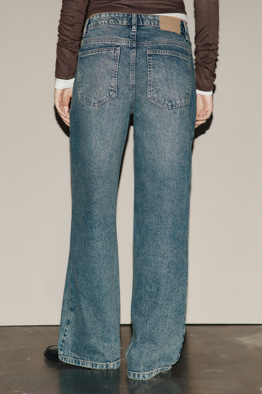 Джинсы прямые со средней посадкой - цвет темный тинт - 5