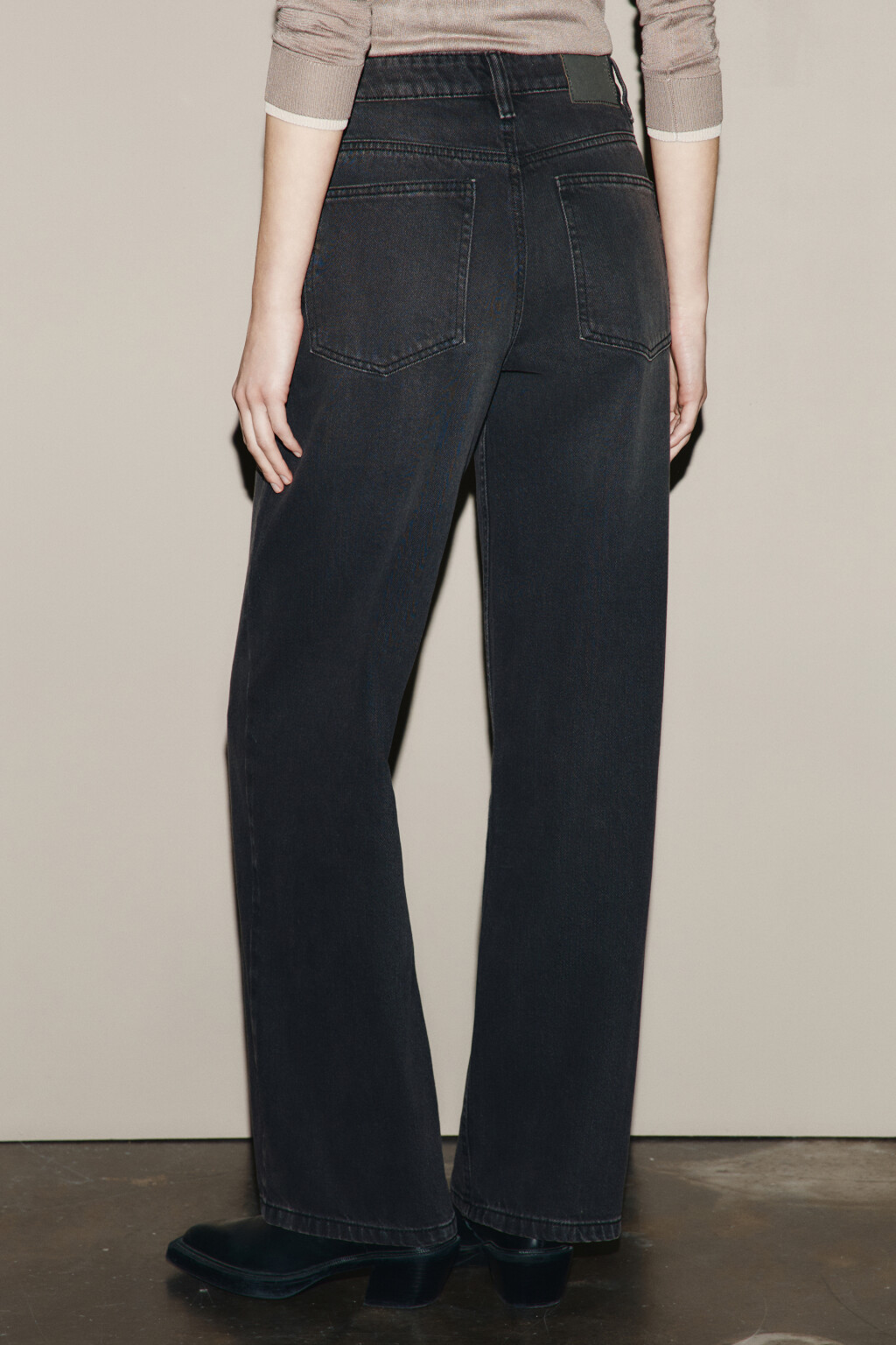 Джинсы прямые со средней посадкой - цвет коричневый - 3