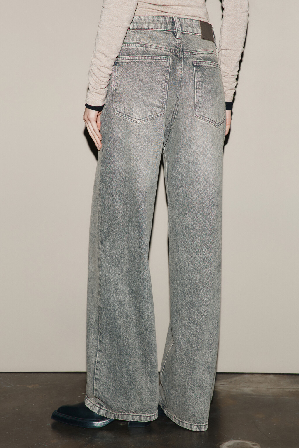 Джинсы прямые со средней посадкой - цвет бежевый - 3